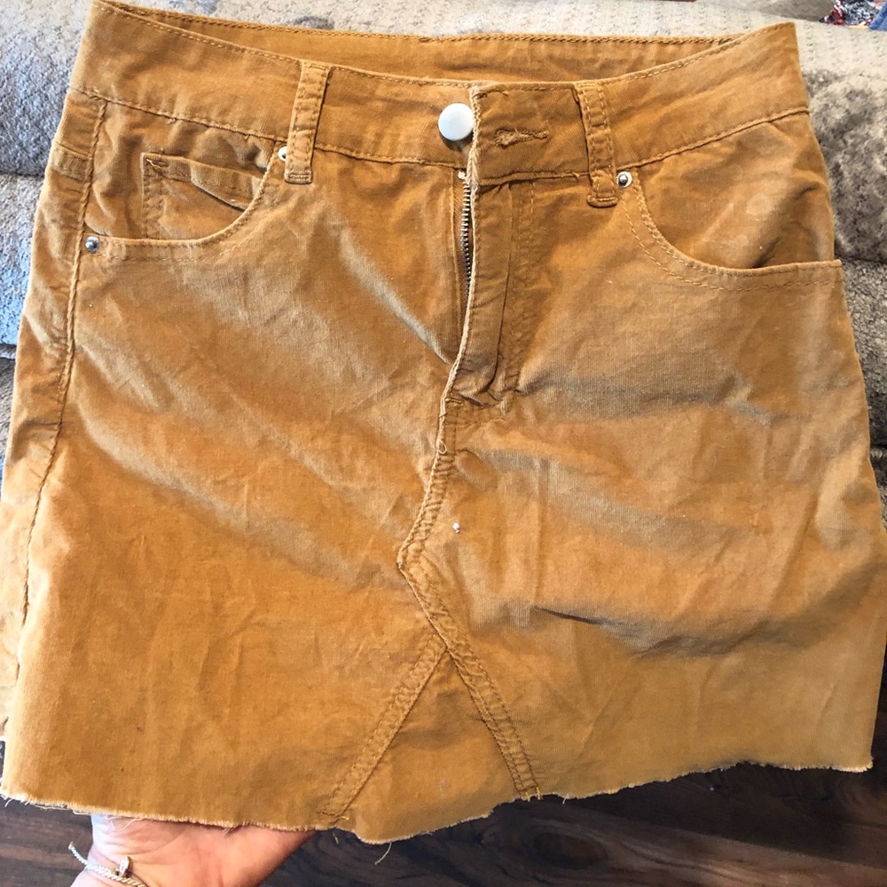 Mustard color skirt